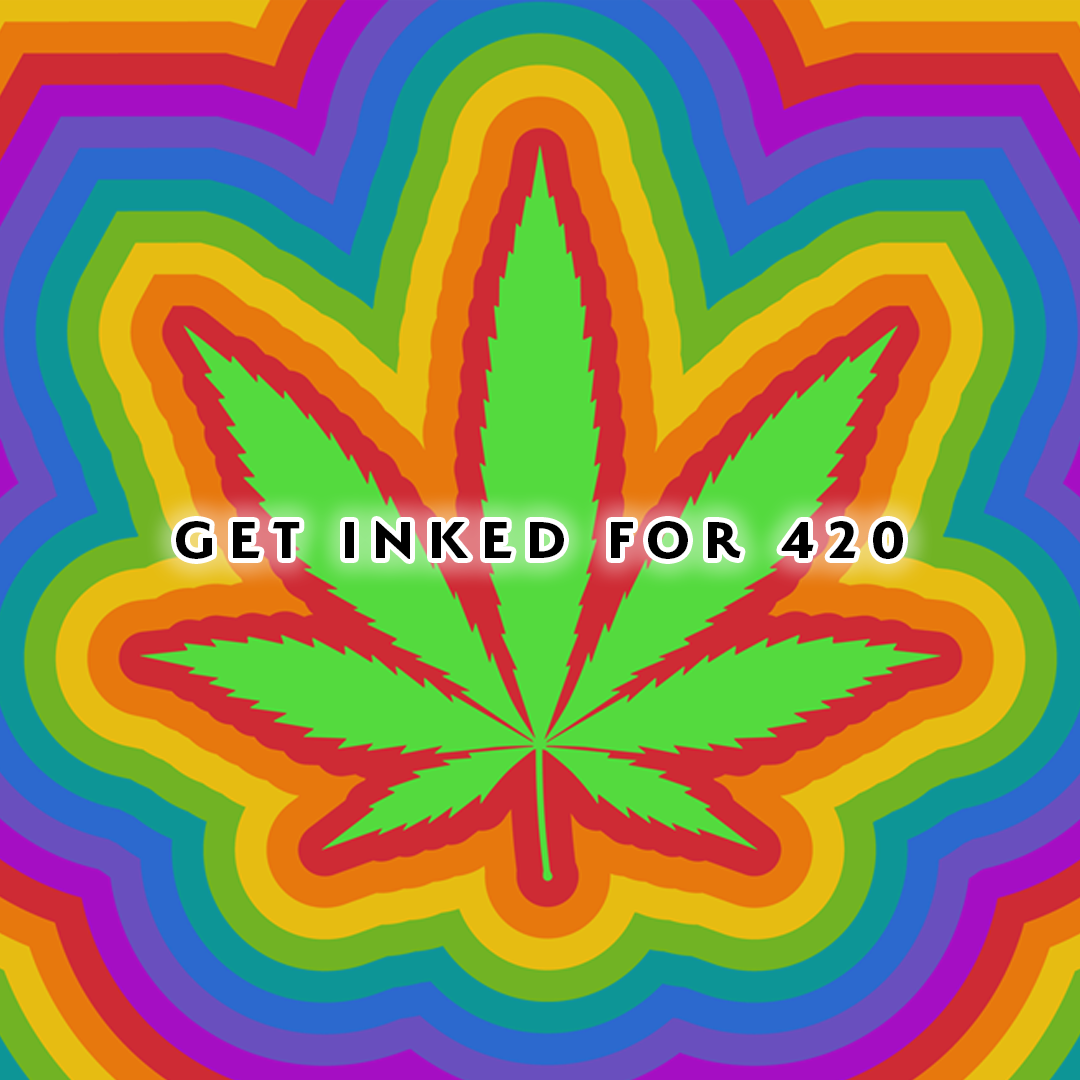 Inked & Elevated - Spice Up Your 420 Bash with Temporary Tattoos!
