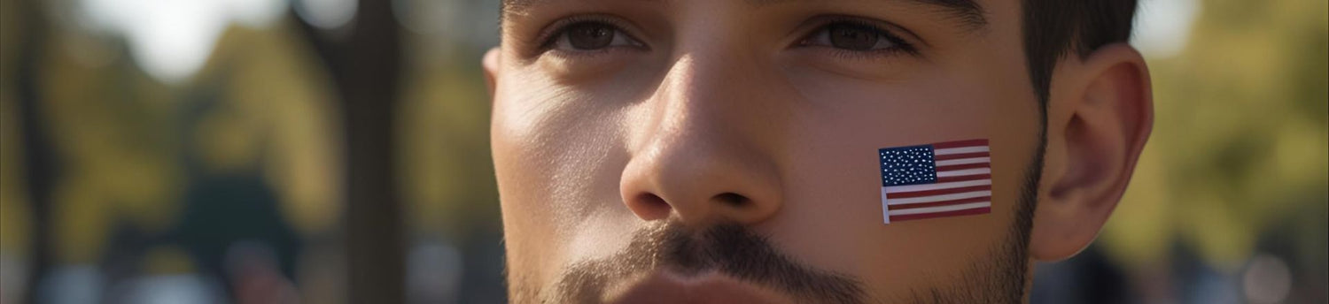 American Flag Temporary Tattoos: Perfect for Holidays & Events