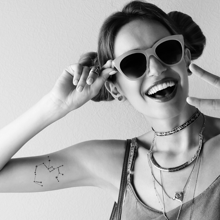 constellation temporary tattoos