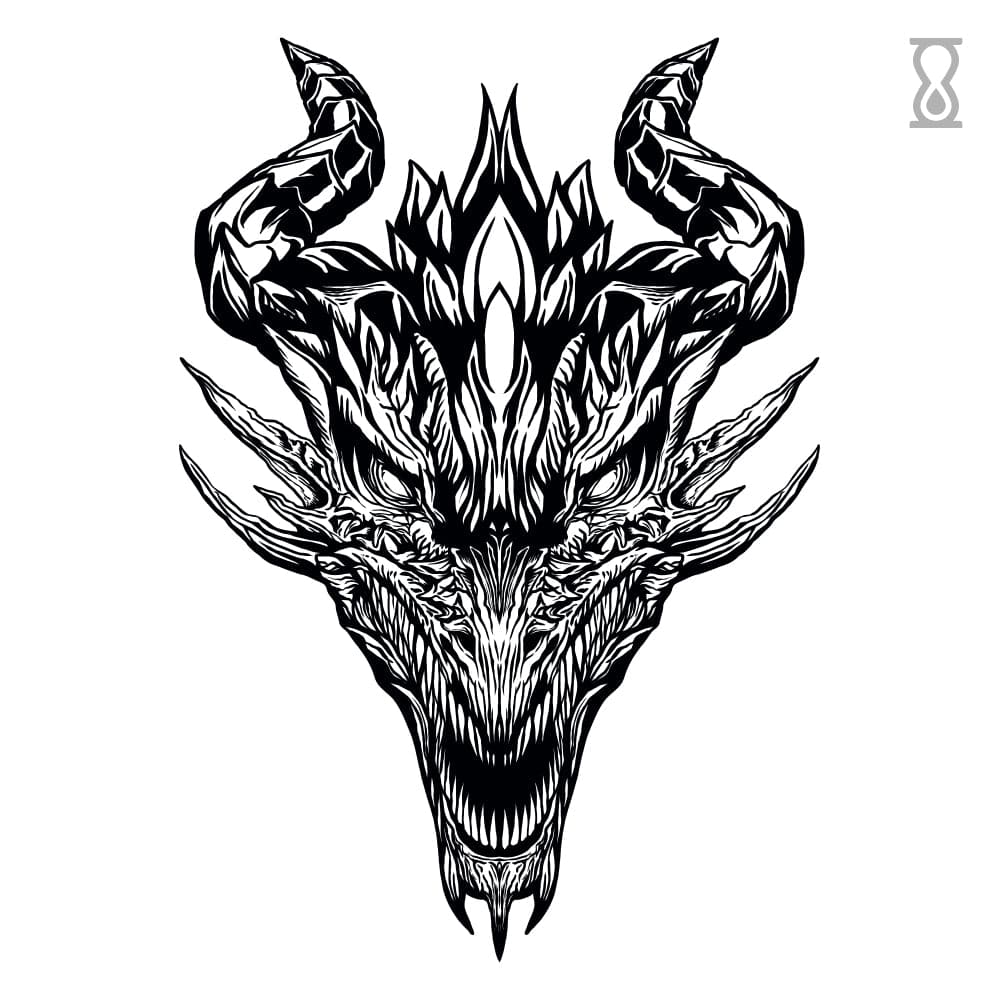 Dragon semi-permanent tattoo