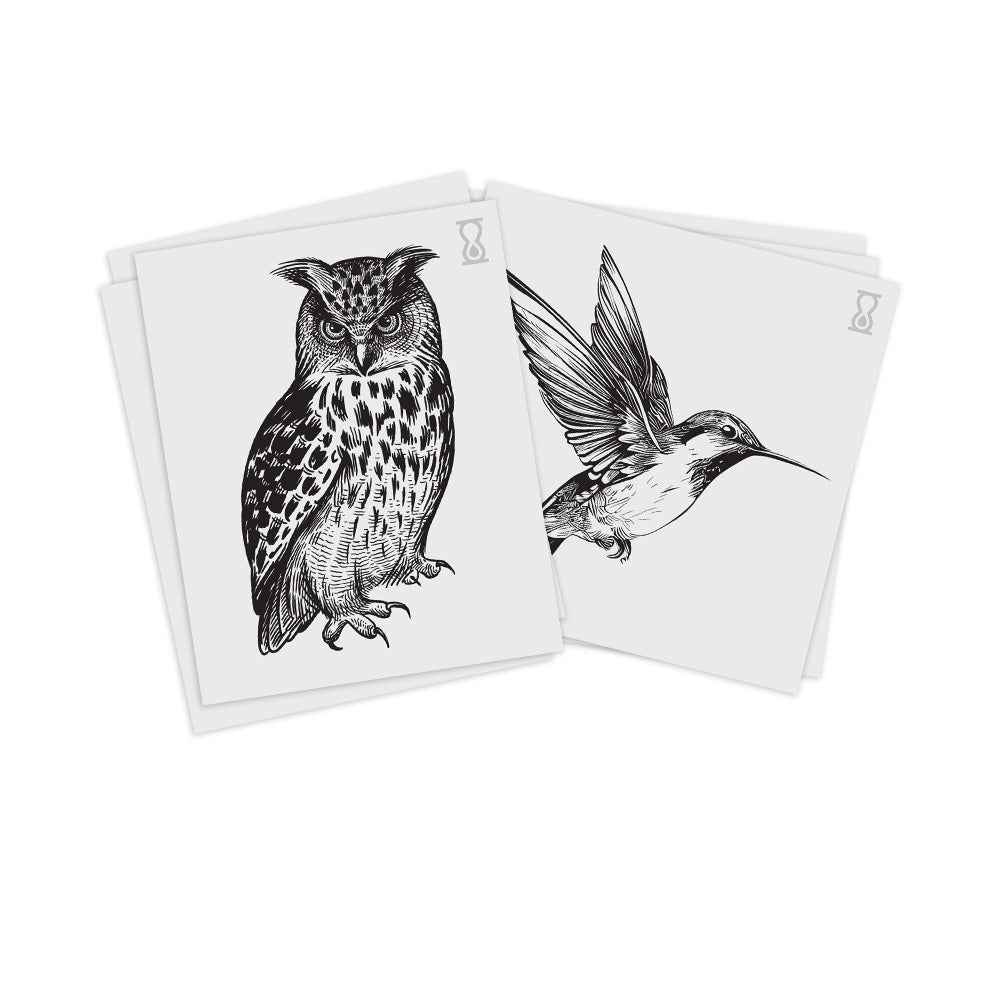 Birds Semi-Permanent Tattoo