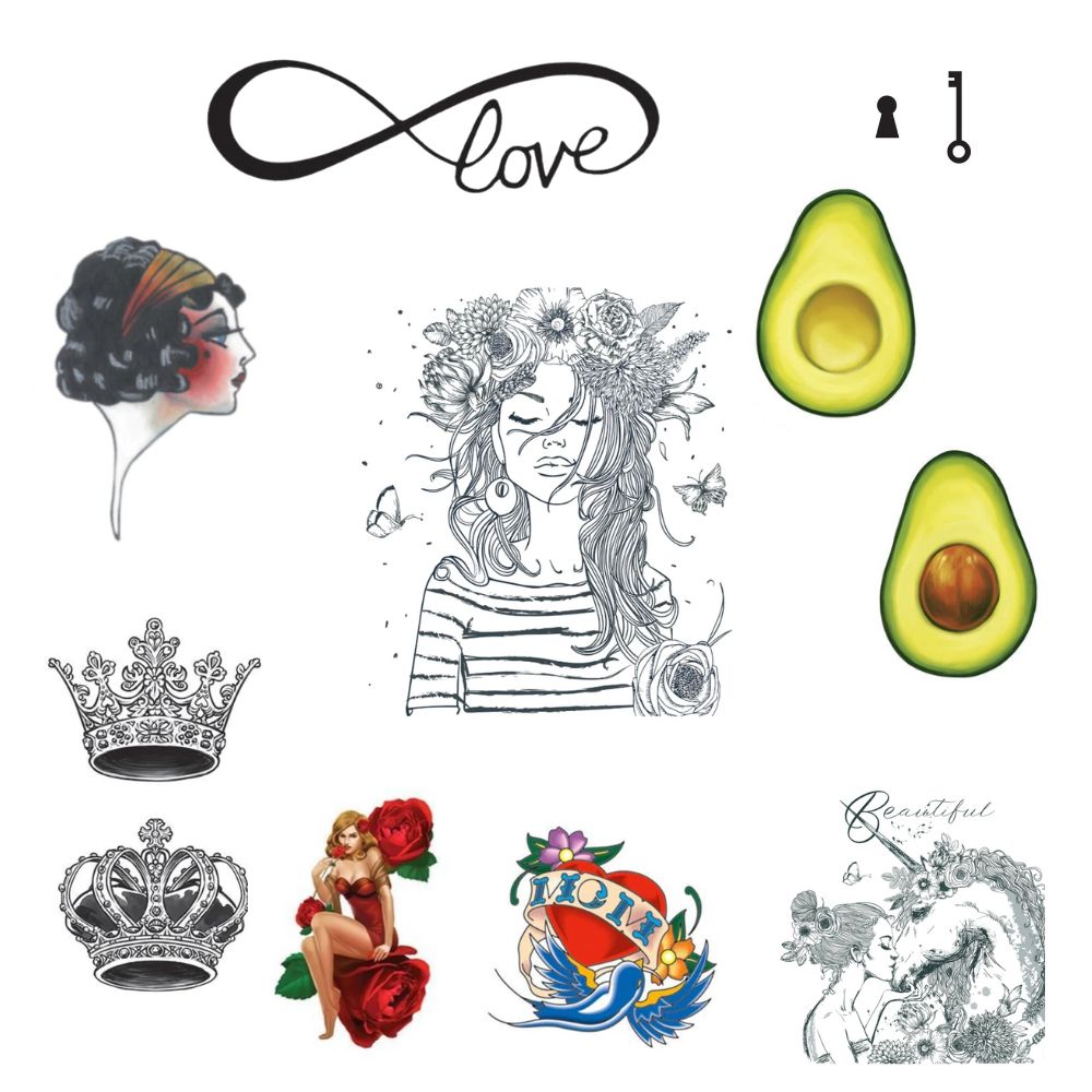 classic temporary tattoos