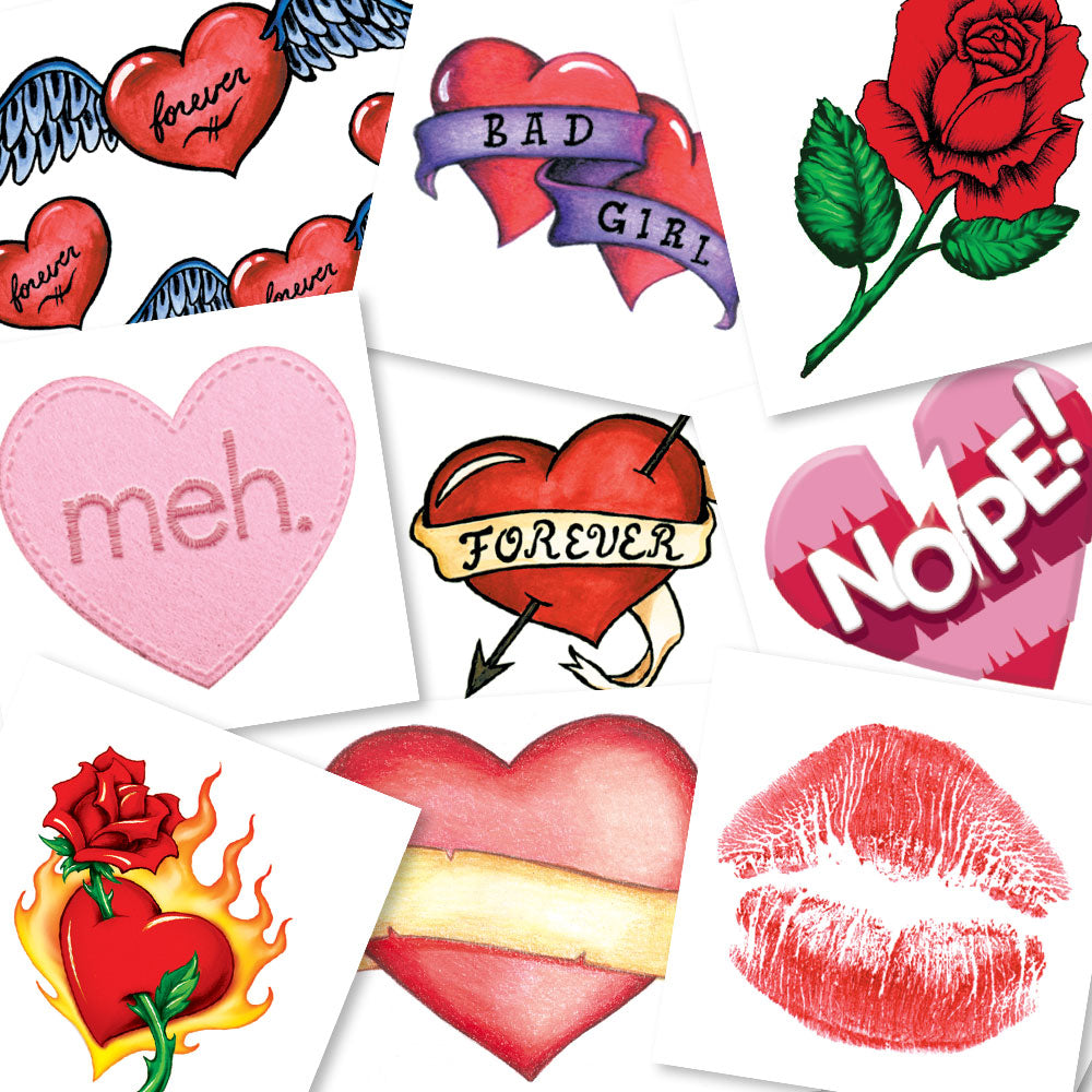 Valentine’s Day Temporary Tattoos