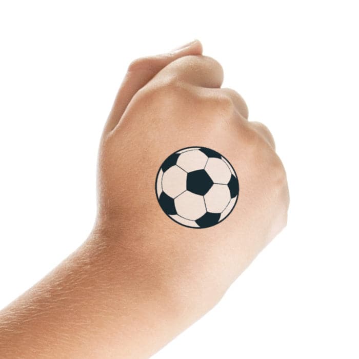 Soccer Ball Temporary Tattoo 1.5 in x 1.5 in