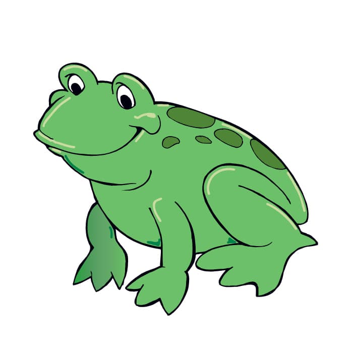 Frog Temporary Tattoo 2 in x 2 in