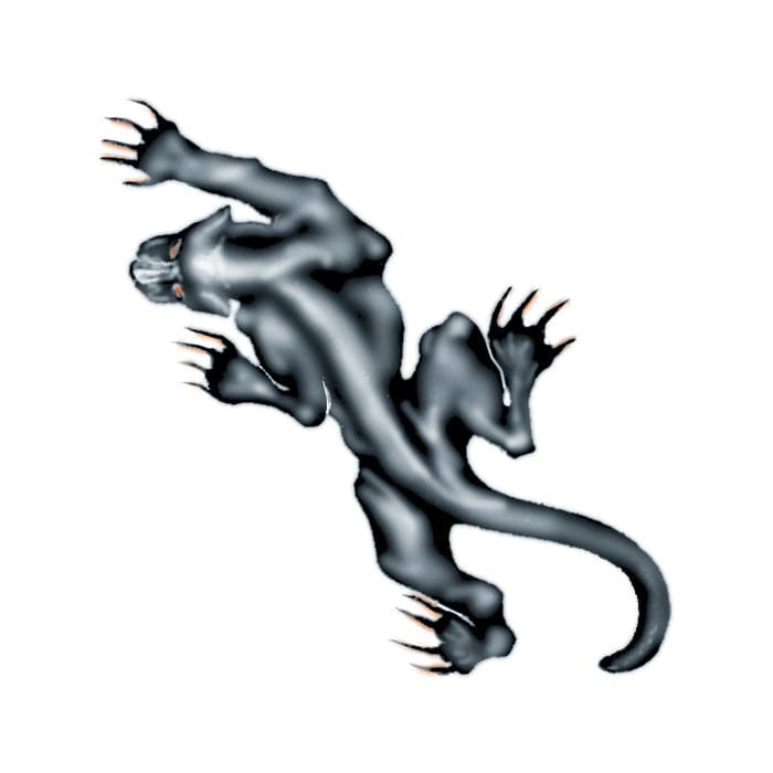 Prowling Panther Temporary Tattoo 2 in x 2 in