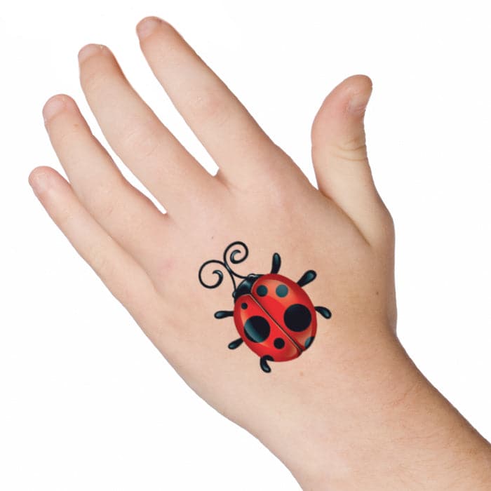 Ladybug Temporary Tattoo 2 in x 2 in