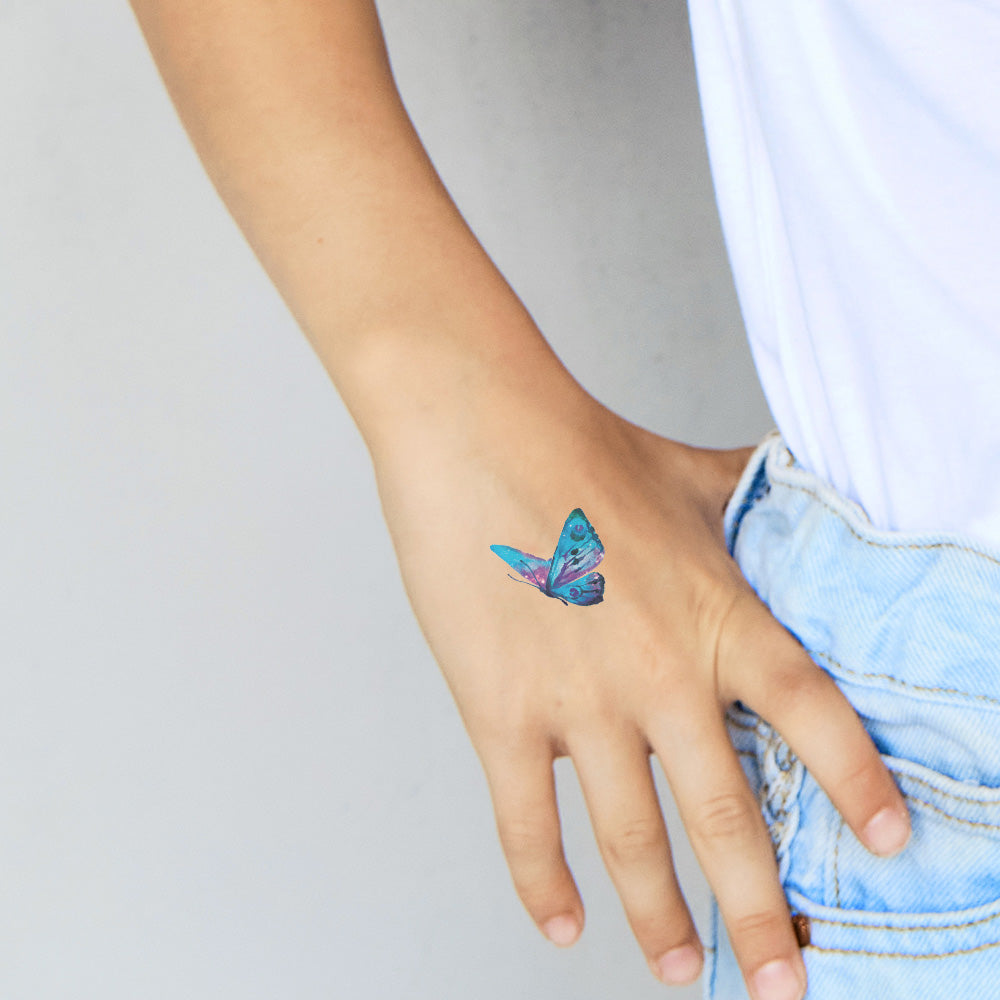 Galaxy Butterfly Temporary Tattoo 2.5 in x 2.5 in
