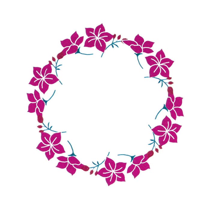 Flower Ring Temporary Tattoo 2 in x 2 in