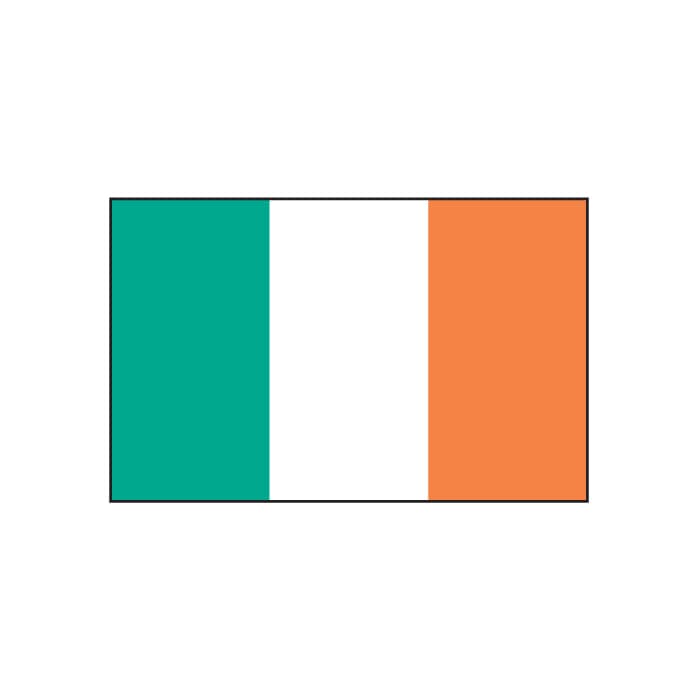 Ireland Flag Temporary Tattoo 2 in x 1.5 in