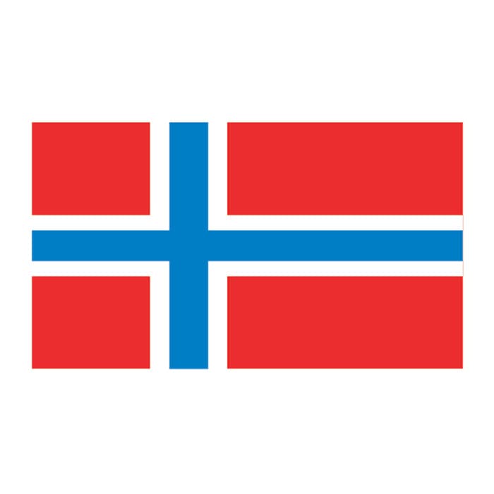 Norway Flag Temporary Tattoo 2 in x 1.5 in