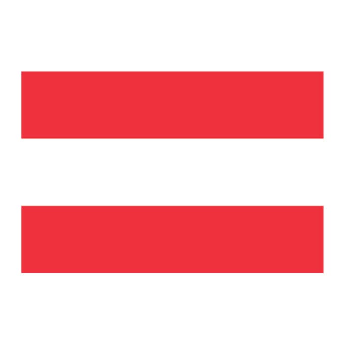 Austria Flag Temporary Tattoo 2 in x 1.5 in