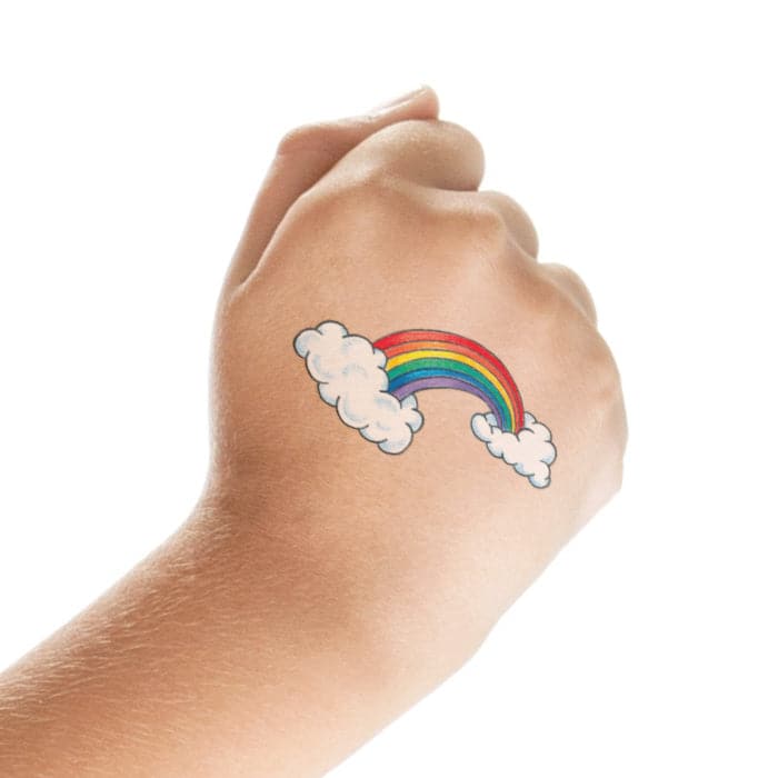 Rainbow Temporary Tattoo 2 in x 2 in