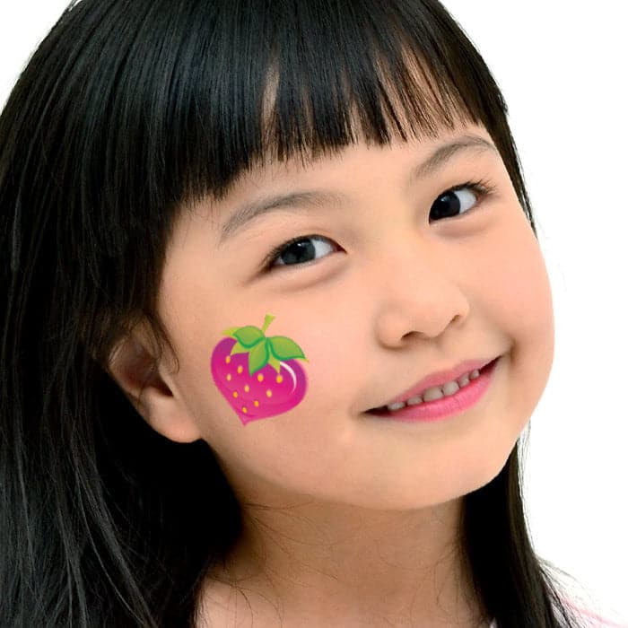 Strawberry Temporary Tattoo 2 in x 2 in