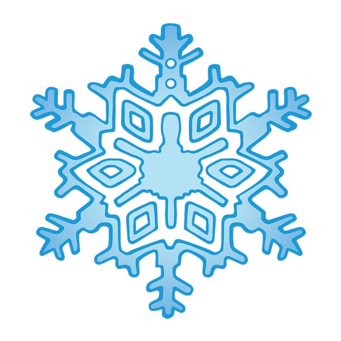 Snowflake Temporary Tattoo 2 in x 2 in