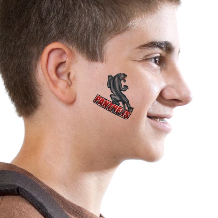 Panthers Team Temporary Tattoo 2 in x 2 in
