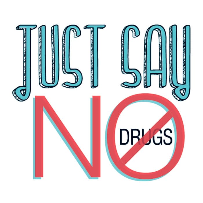 Just Say No Temporary Tattoo 2 in x 2 in