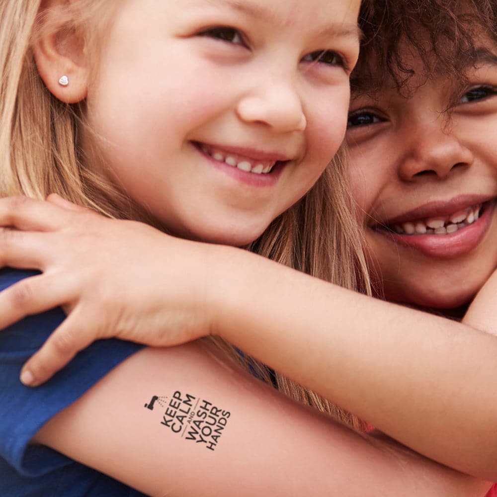 Wash Your Hands Temporary Tattoo 2 in x 2 in