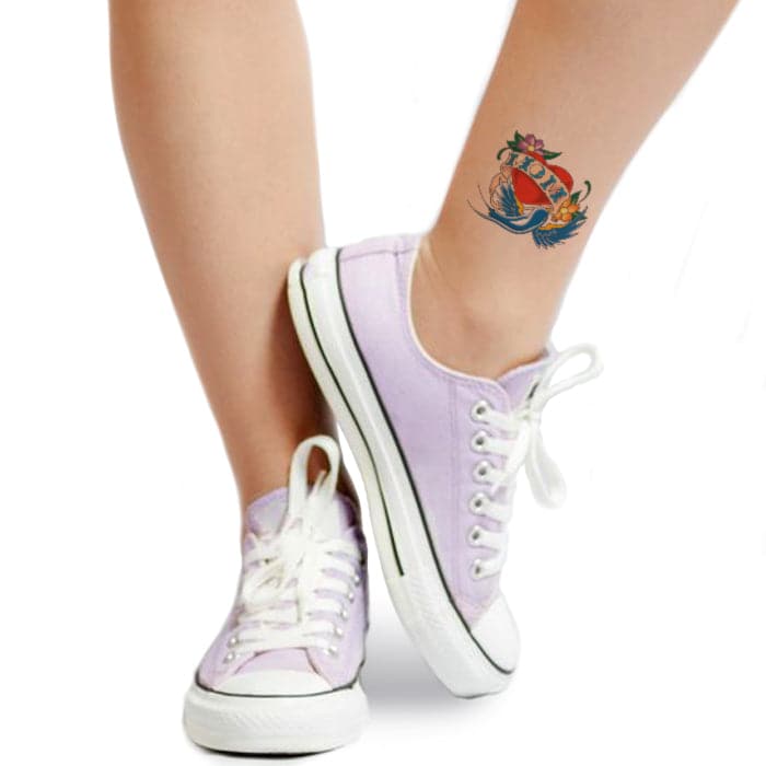 Mom Heart Temporary Tattoo 3 in x 3 in