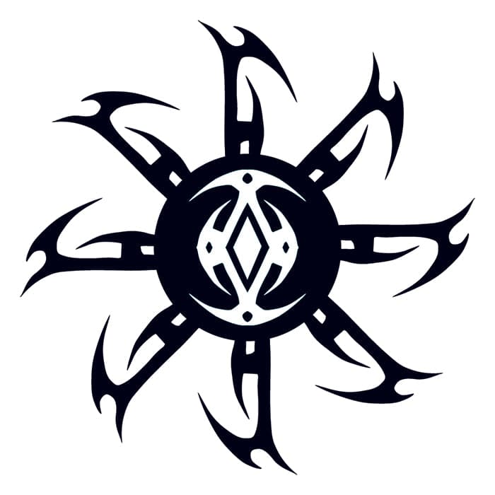 Tribal Star Temporary Tattoo 3 in x 3 in