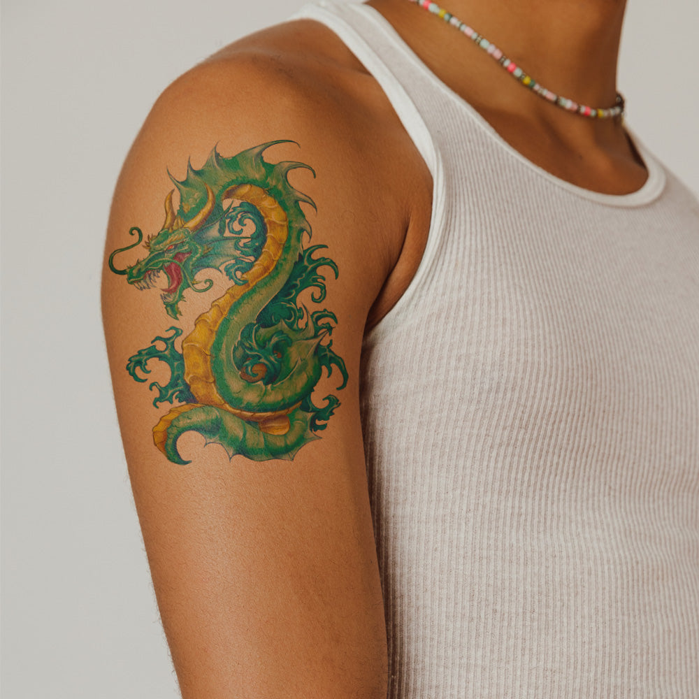 Apalala Dragons Temporary Tattoo Set 6 in x 4.5 in