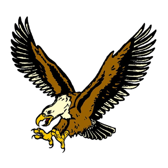 Flyin Eagle Temporary Tattoo 2 in x 2 in