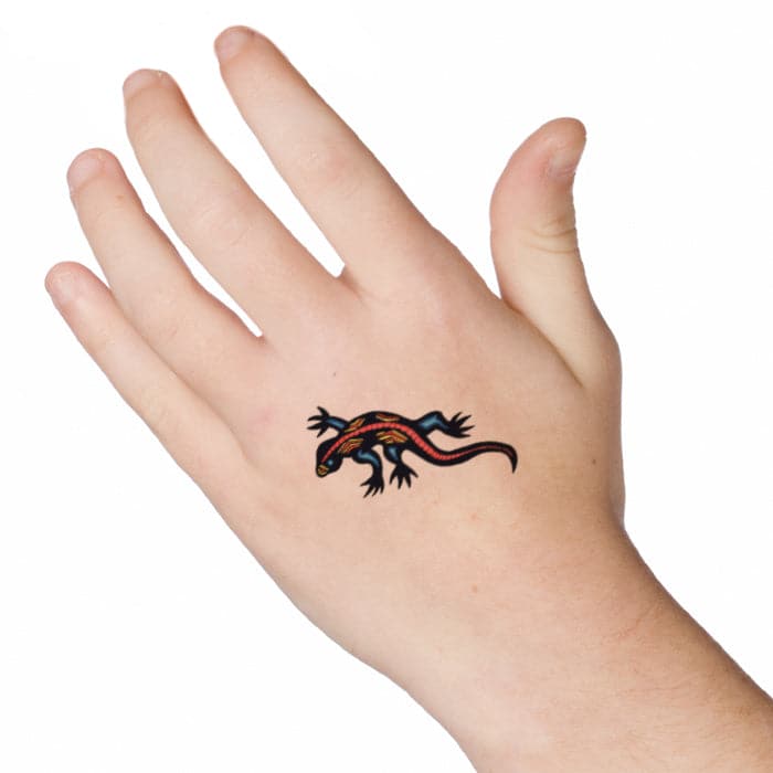 Gecko Temporary Tattoo 2 in x 2 in