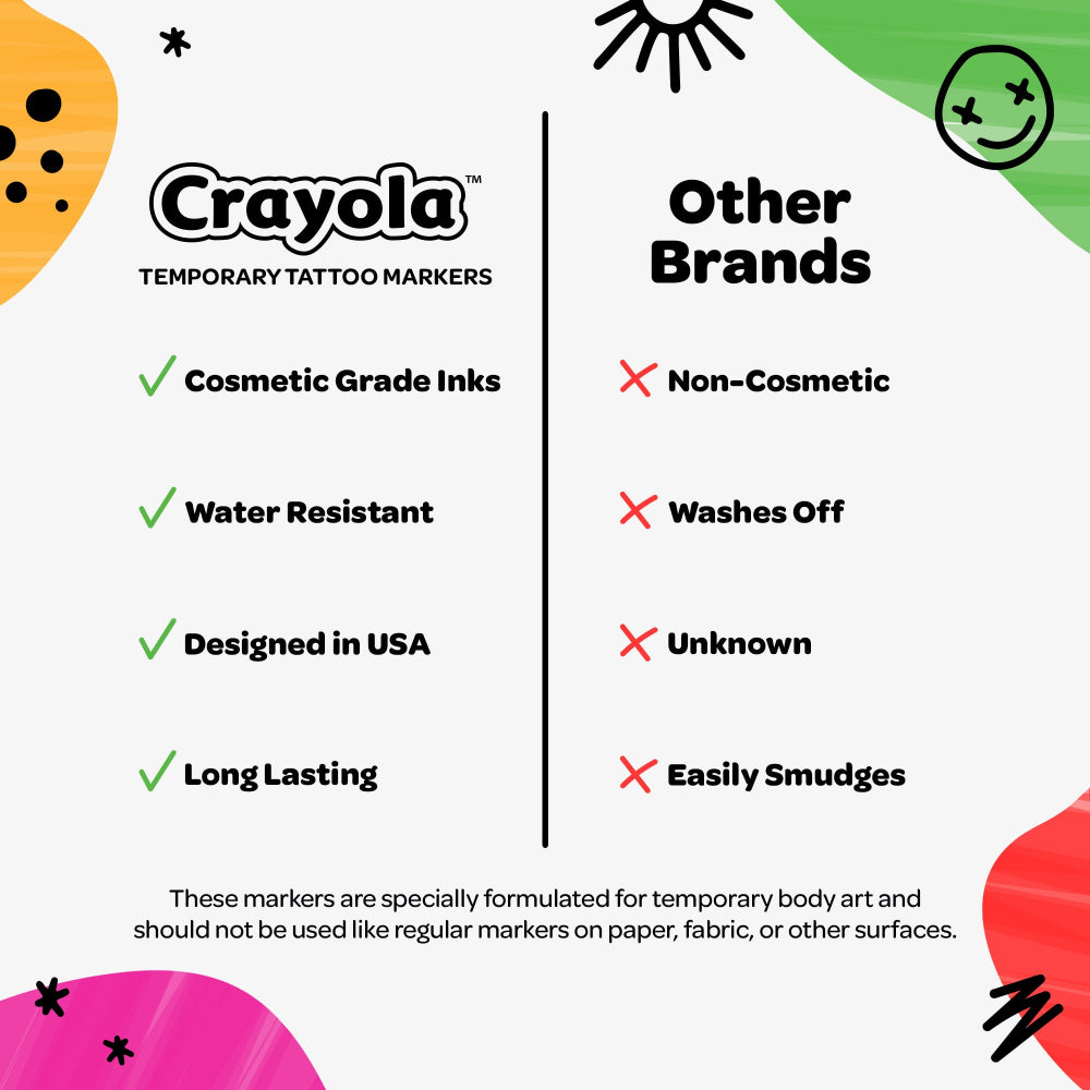 Crayola Temporary Tattoo Markers