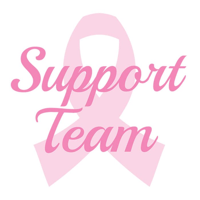 Breast Cancer: Support Team Temporary Tattoo 2 in x 2 in