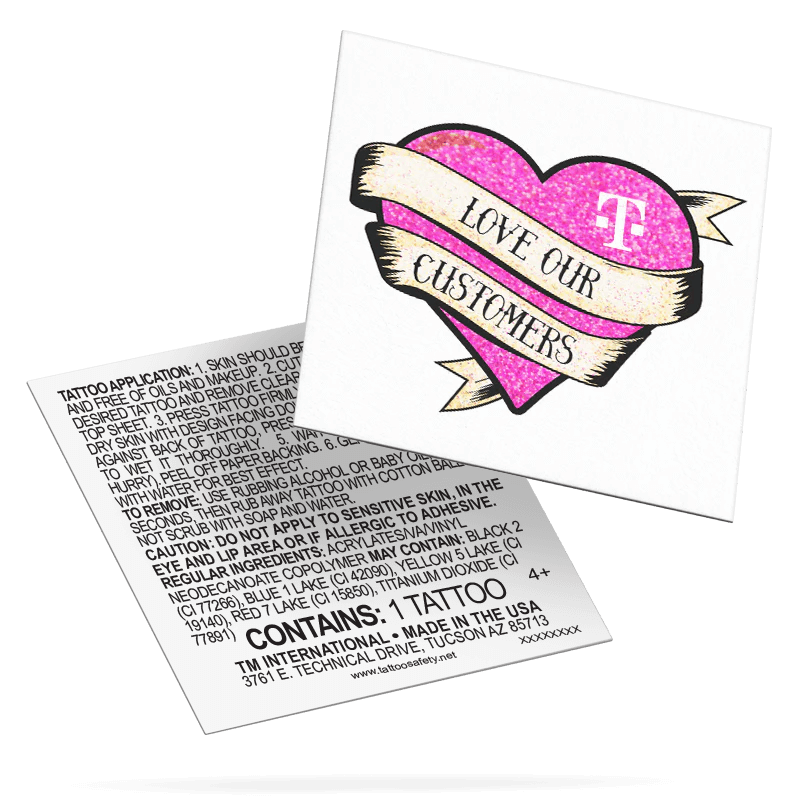 Glitter Custom Tattoo