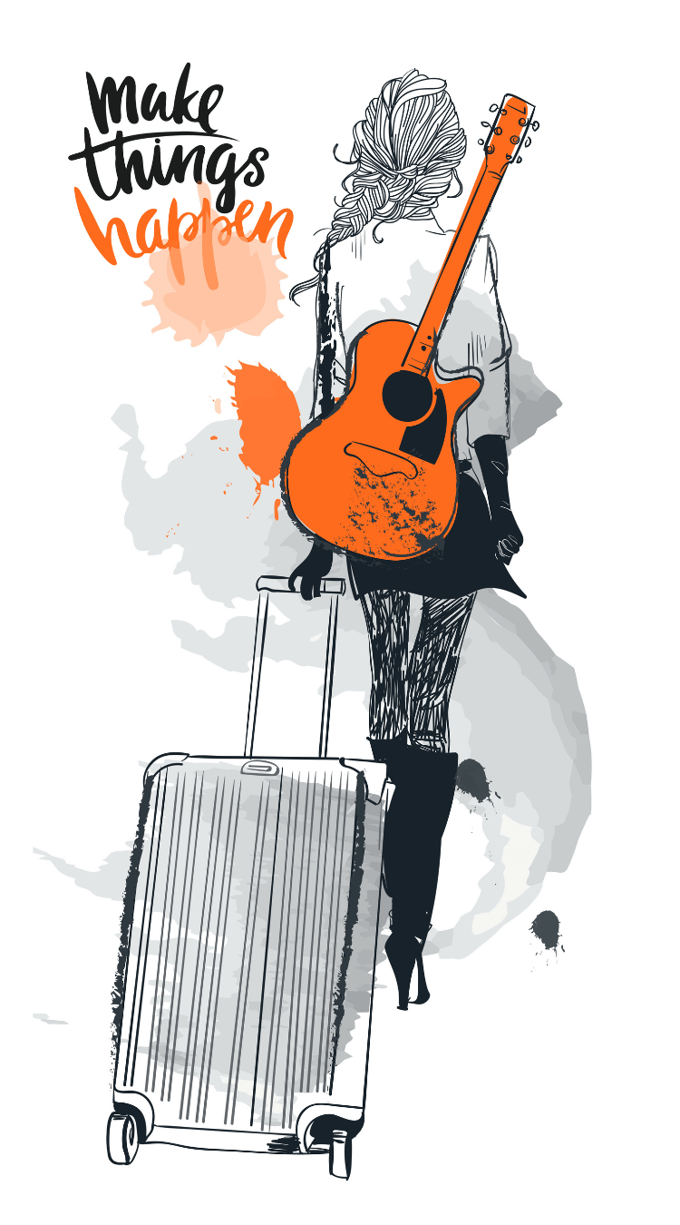 Make Things Happen Temporary Tattoo 4.5 in x 2.5 in