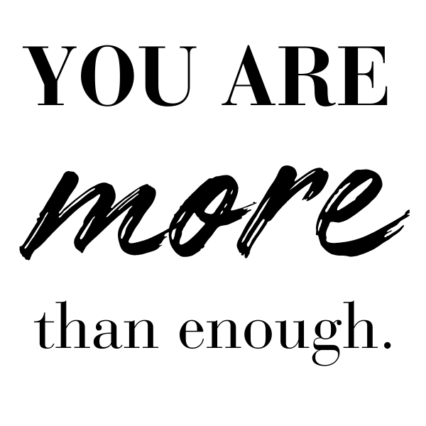 You Are More Than Enough - Empowerment Temporary Tattoo 2 in x 2 in