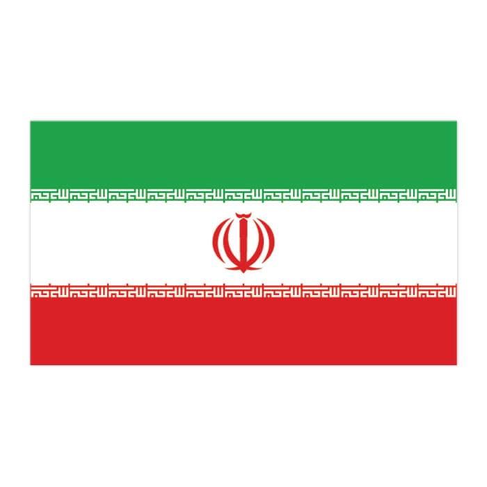 Iran Flag Temporary Tattoo 2 in x 1.5 in