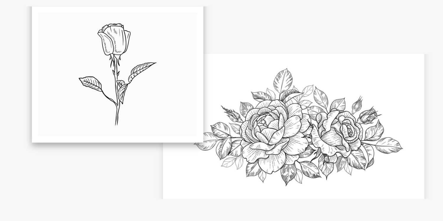 Flower semi permanent tattoos