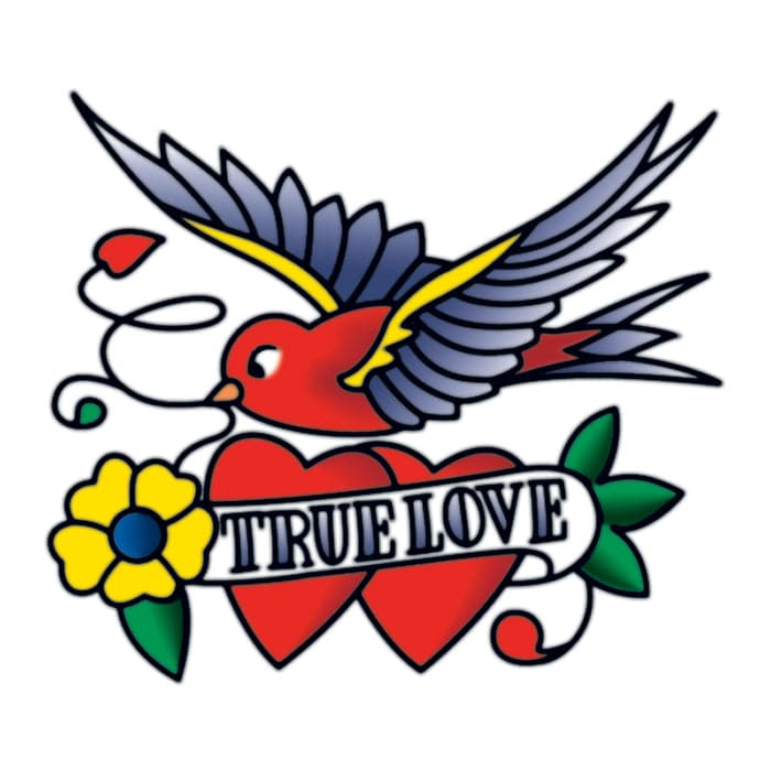 True Love Temporary Tattoo 2 in x 2 in