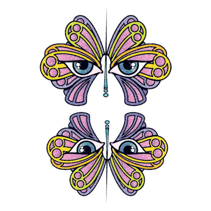 Traditional Little Devil Temporary Tattoo 3.5 in x 2.5 in