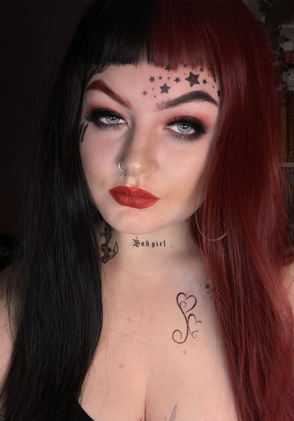 Gangster Face Tattoo Costume