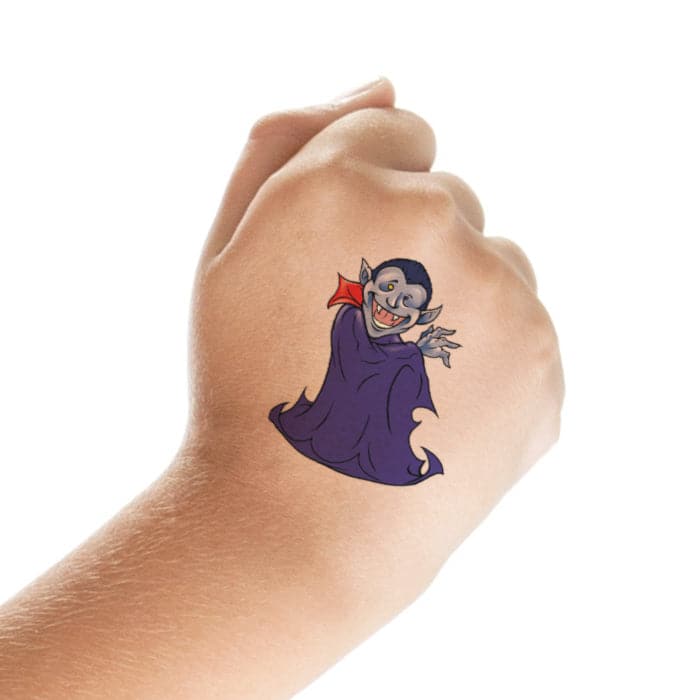 Dracula Temporary Tattoo 2 in x 2 in