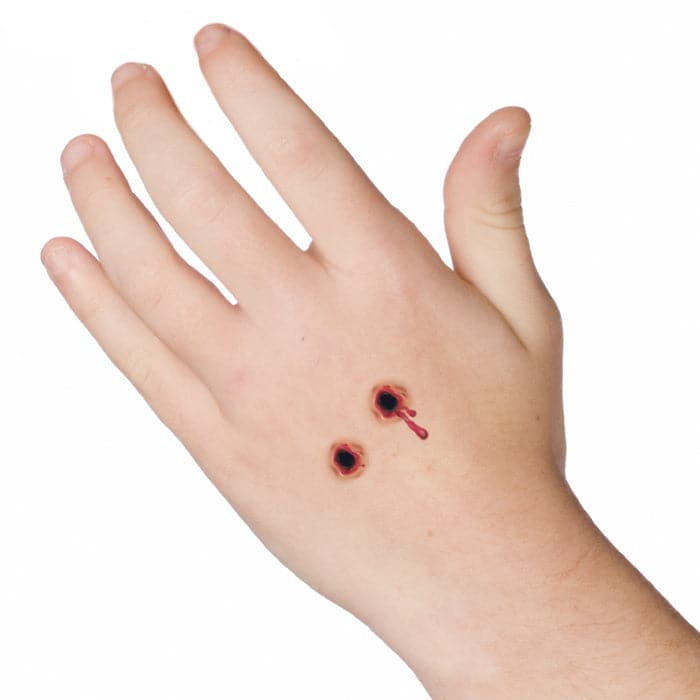 Vampire Bites Temporary Tattoo 3.5 in x 2.5 in