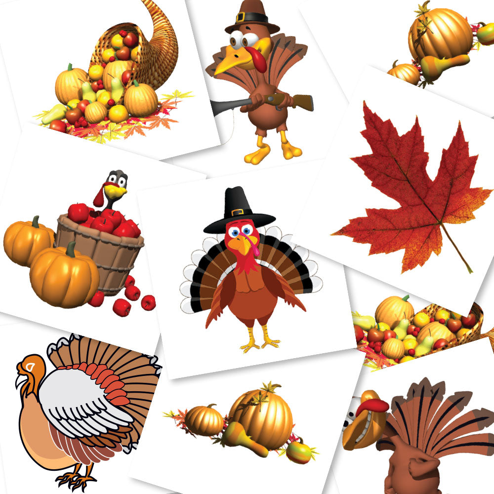 Thanksgiving Temporary Tattoos