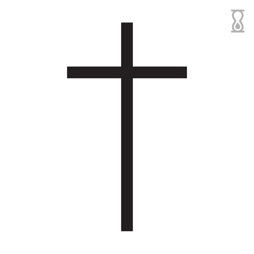 Black Crosses Semi-Permanent Tattoo 2 in x 3 in