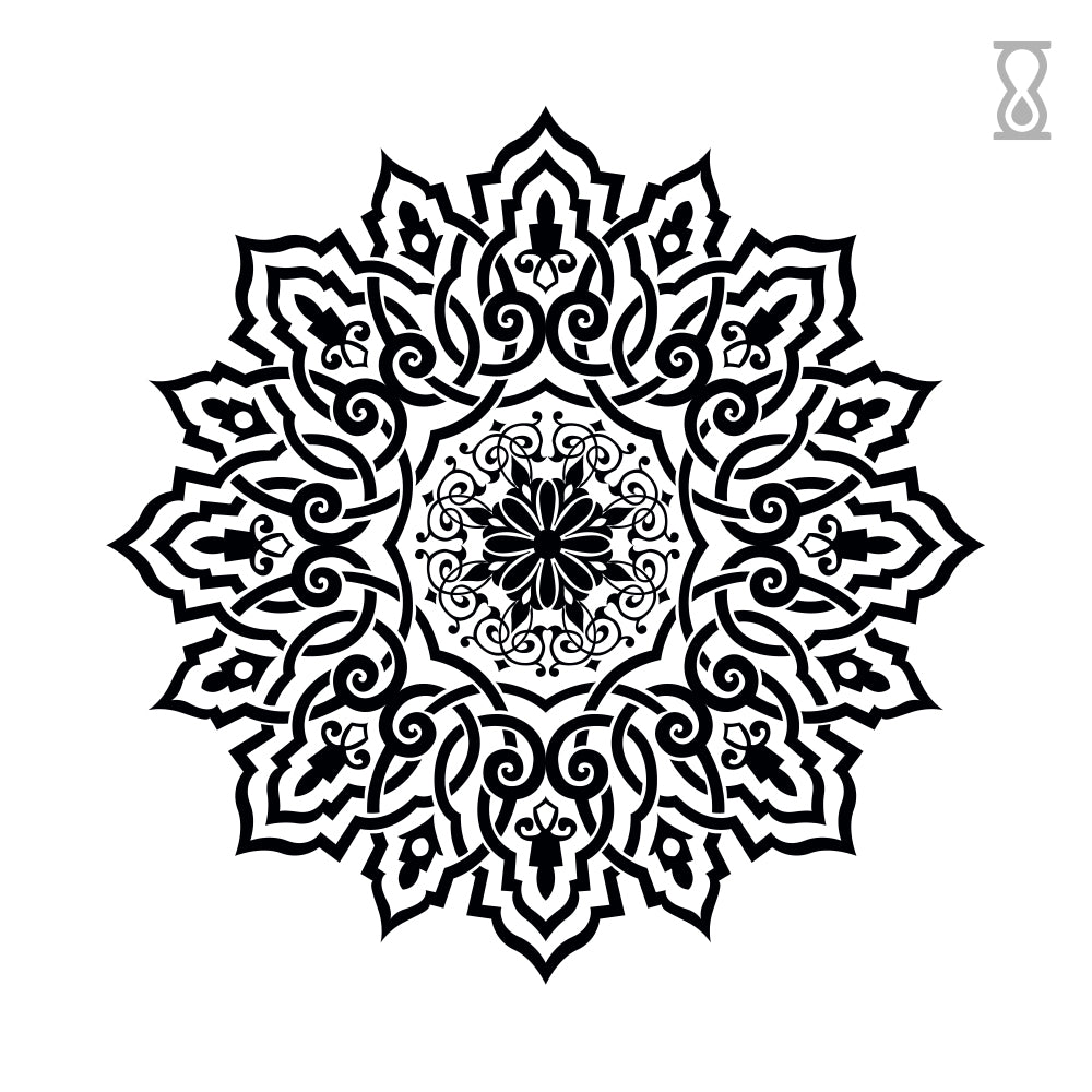 Mandala Semi-Permanent Tattoo 3 in x 3 in