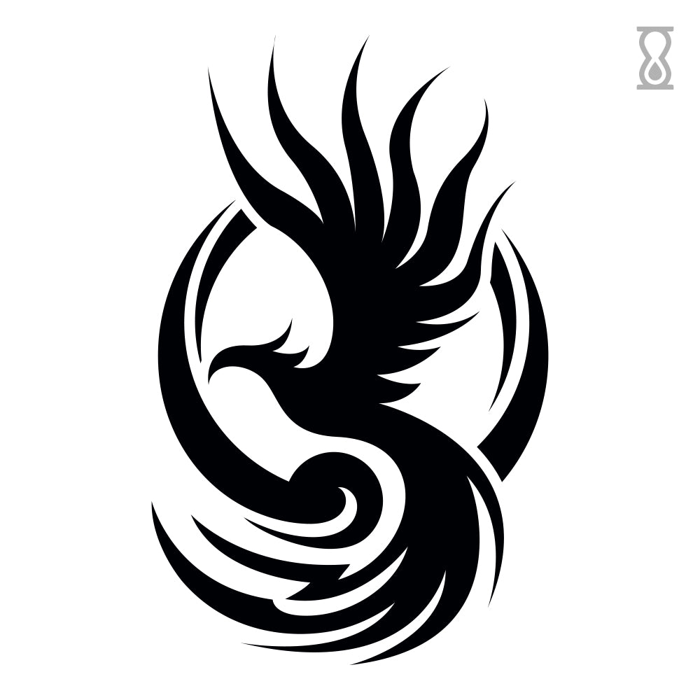 Phoenix Semi-Permanent Tattoo 2 in x 4 in
