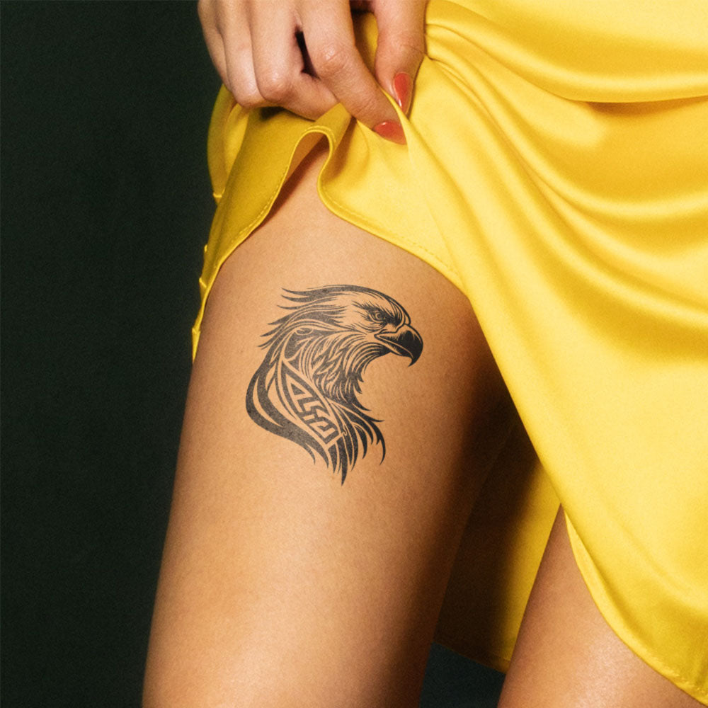 Tribal Eagle Semi-Permanent Tattoo 3 in x 3 in