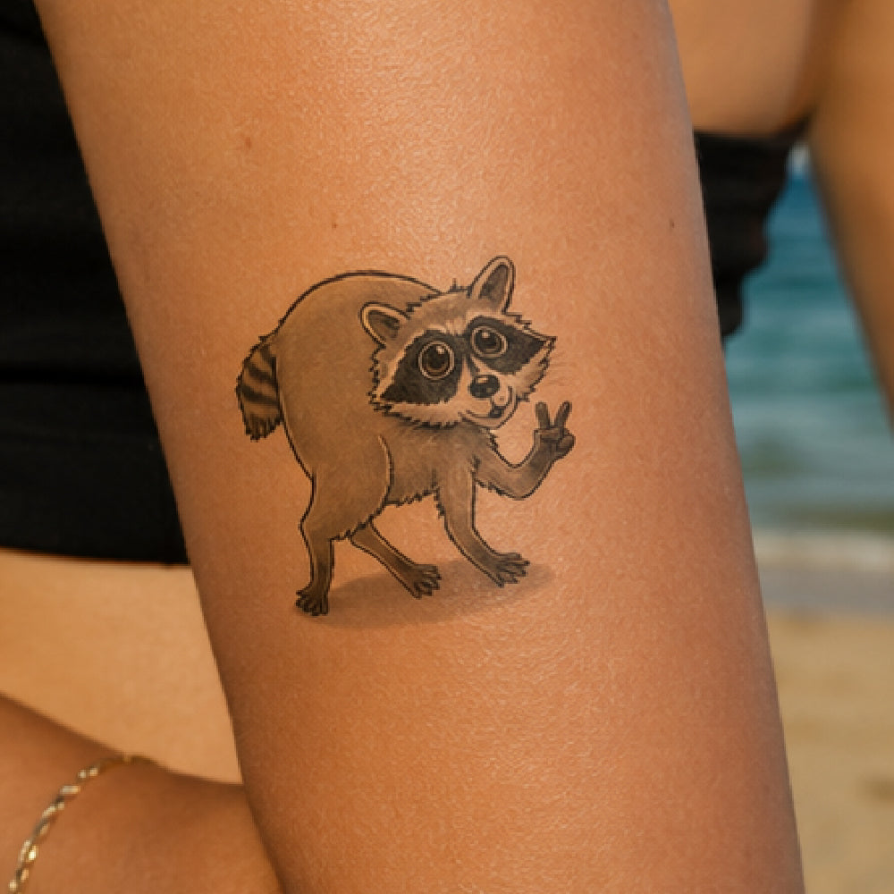 Peace Jimothy Temporary Tattoo