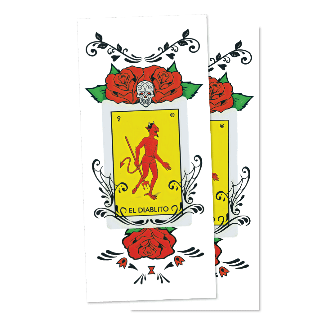 Loteria - El Diablito Sleeve Tattoos