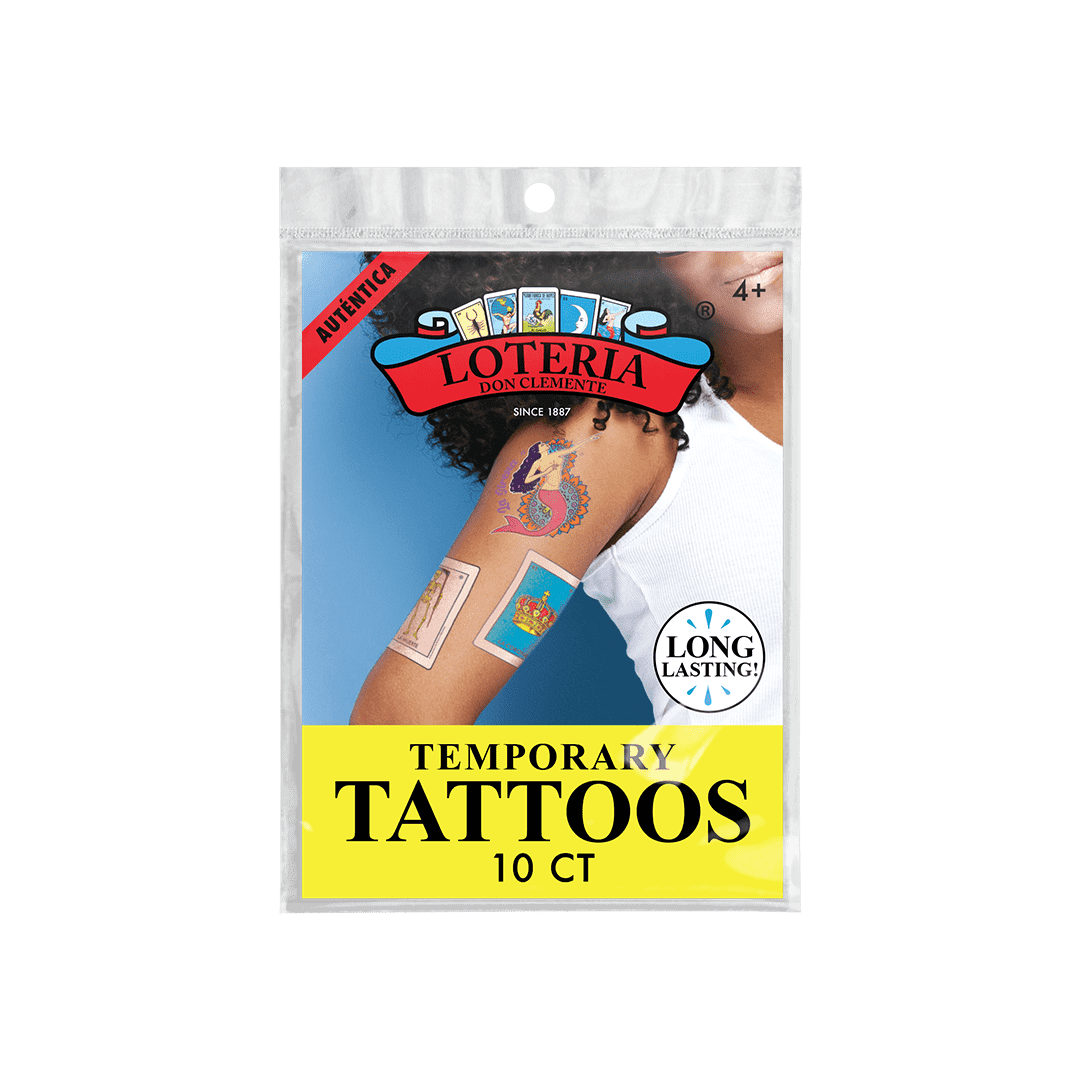 Loteria Adolescentes Card Tattoos 10pc Variety Pack