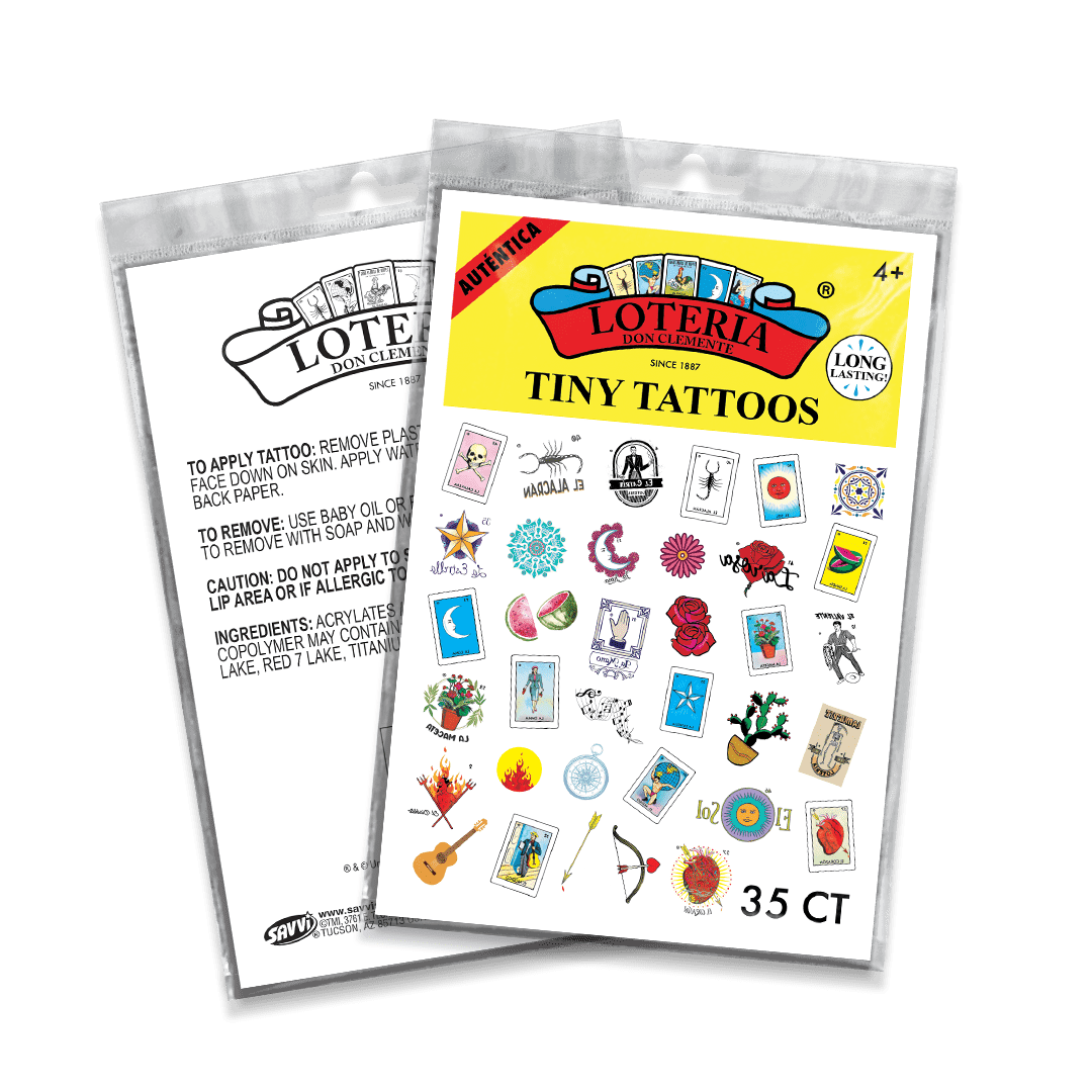 Loteria FrÃ¡gil Tiny Tattoo 35pc Variety Pack