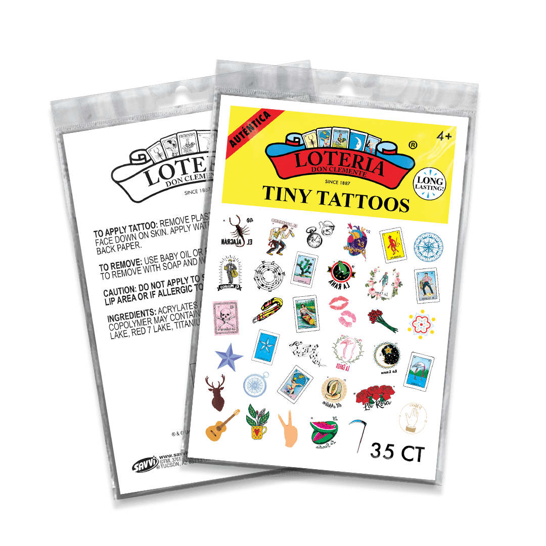 Loteria Bravo Tiny Tattoo 35pc Variety Pack