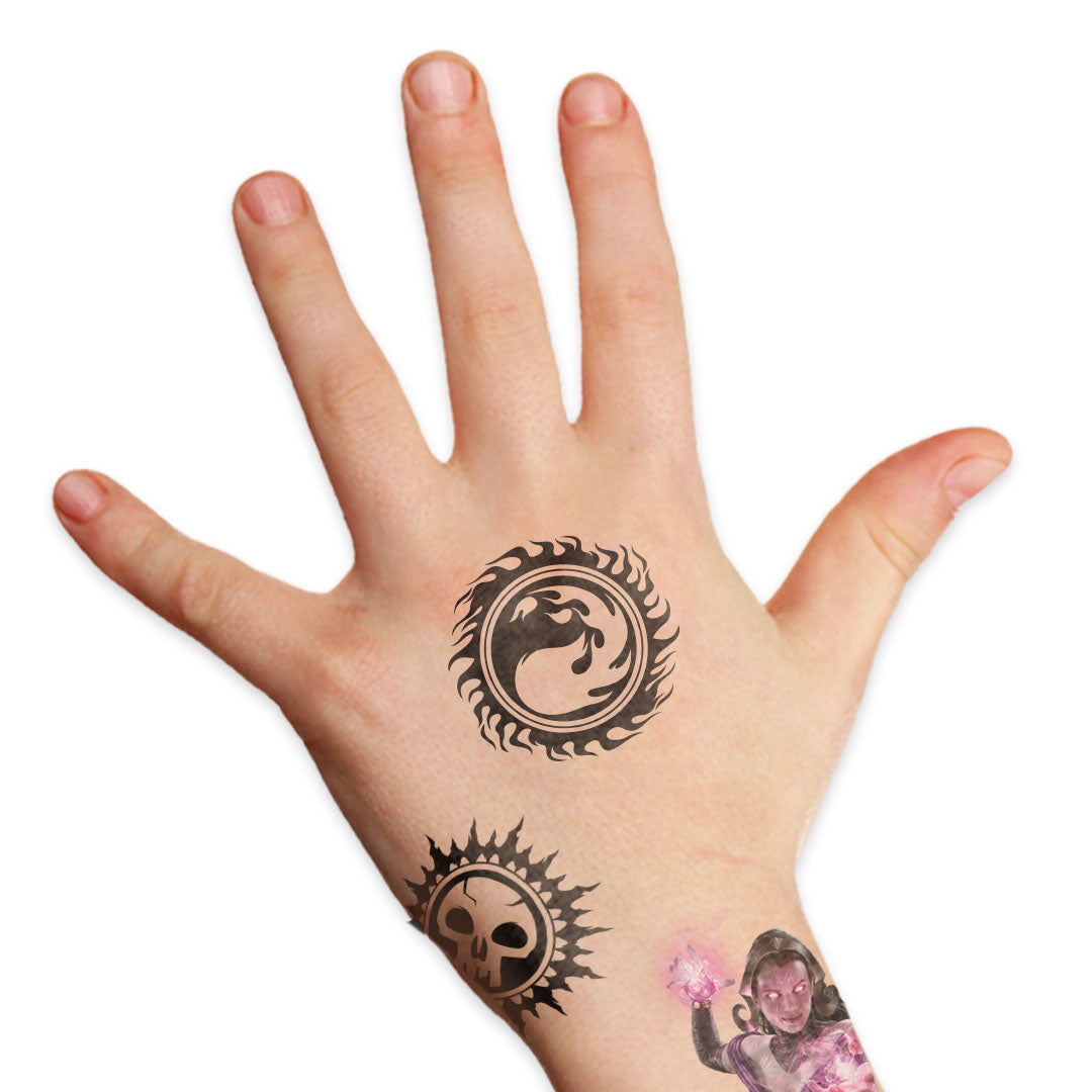 Magic the Gathering Set Temporary Tattoos - Temporary Tattoos